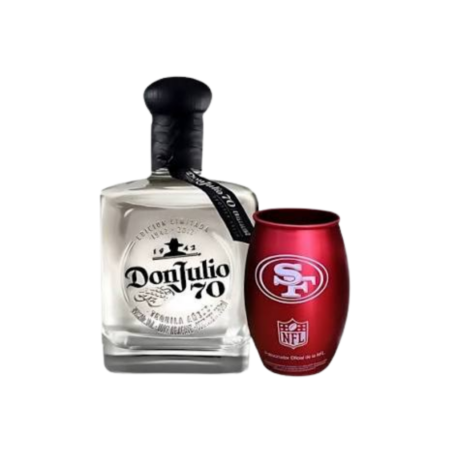 DON JULIO 70 700 ML + VASO DE ALUMINIO NFL