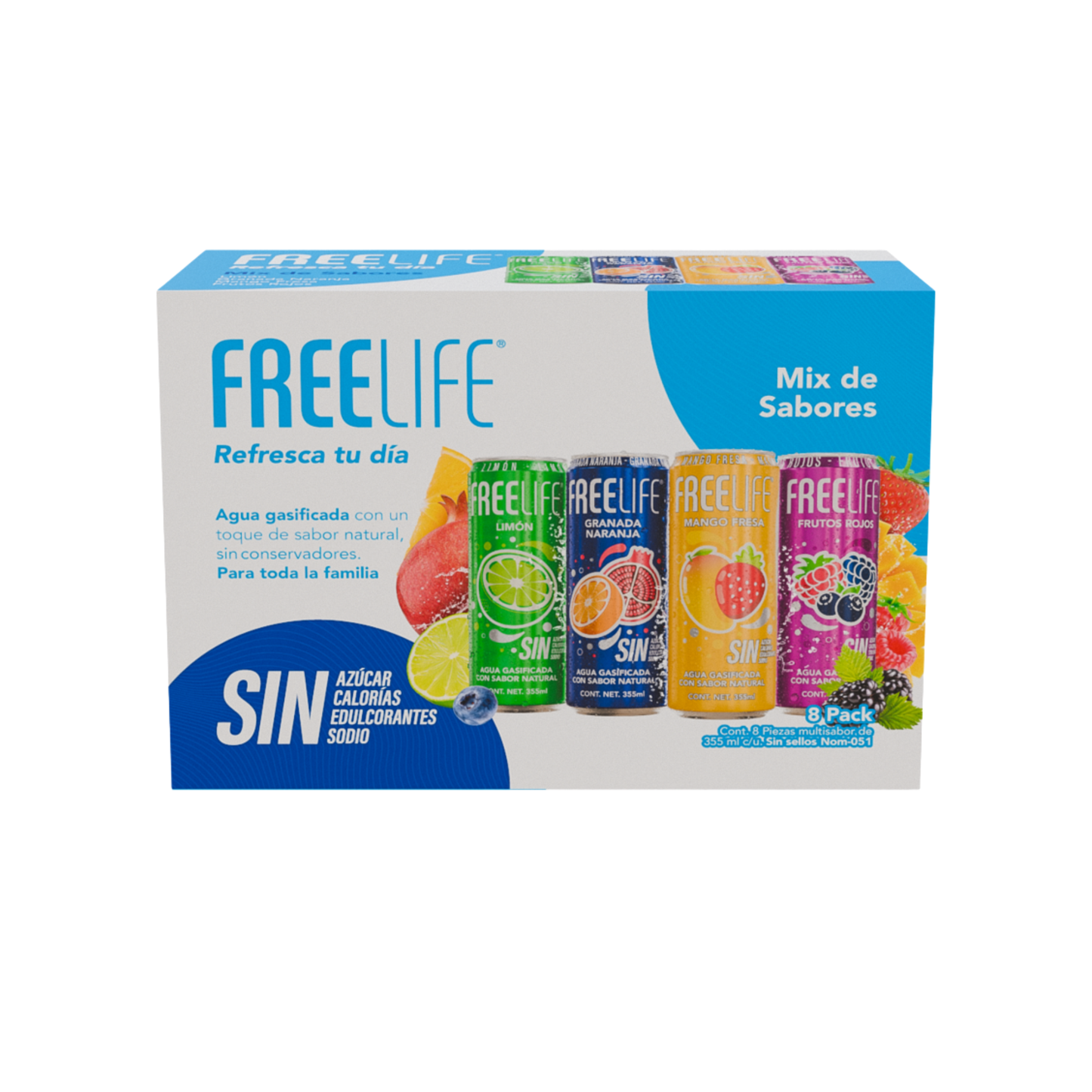 FREELIFE MIX PACK SABORES 8/355 ML