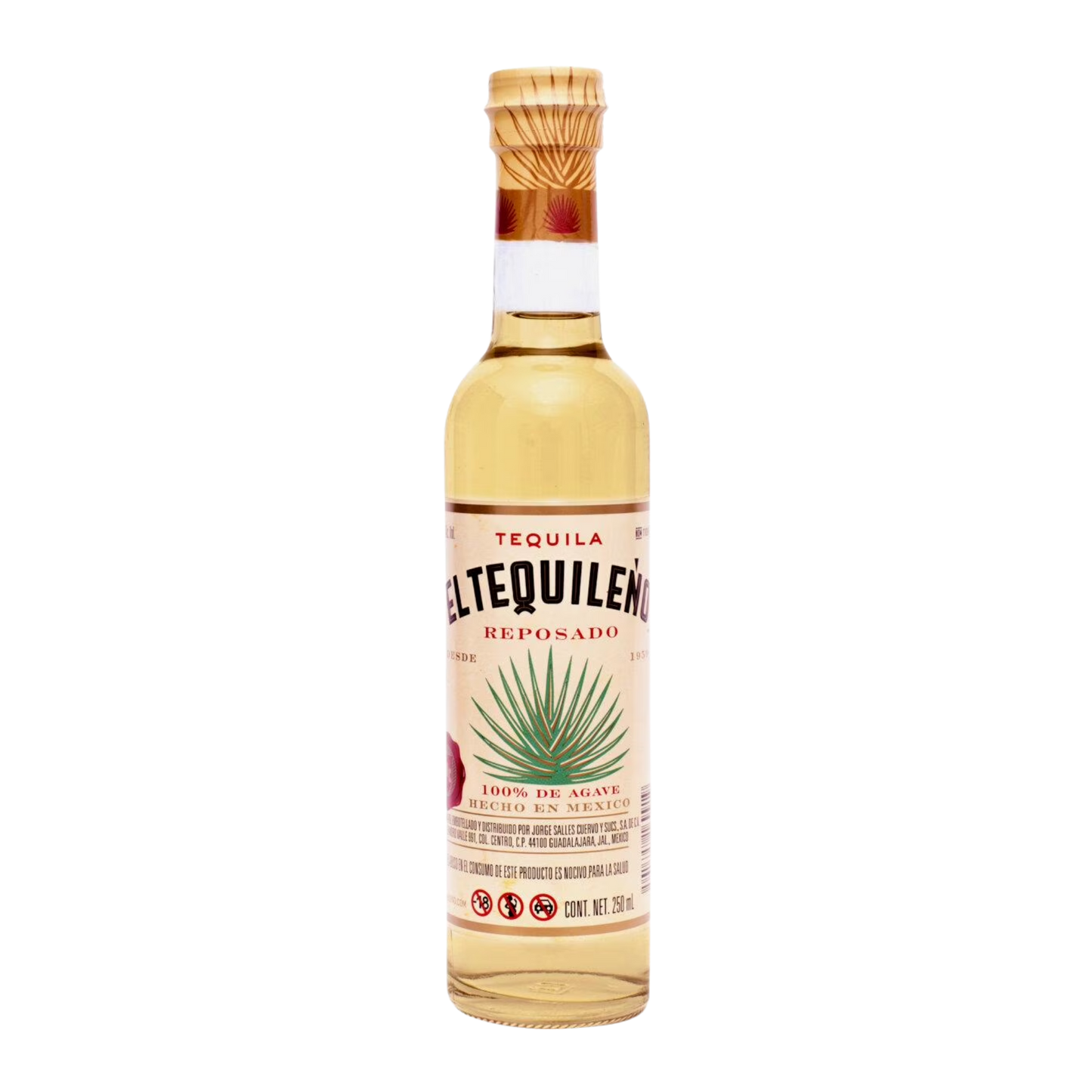 EL TEQUILEÑO REPOSADO 250 ML