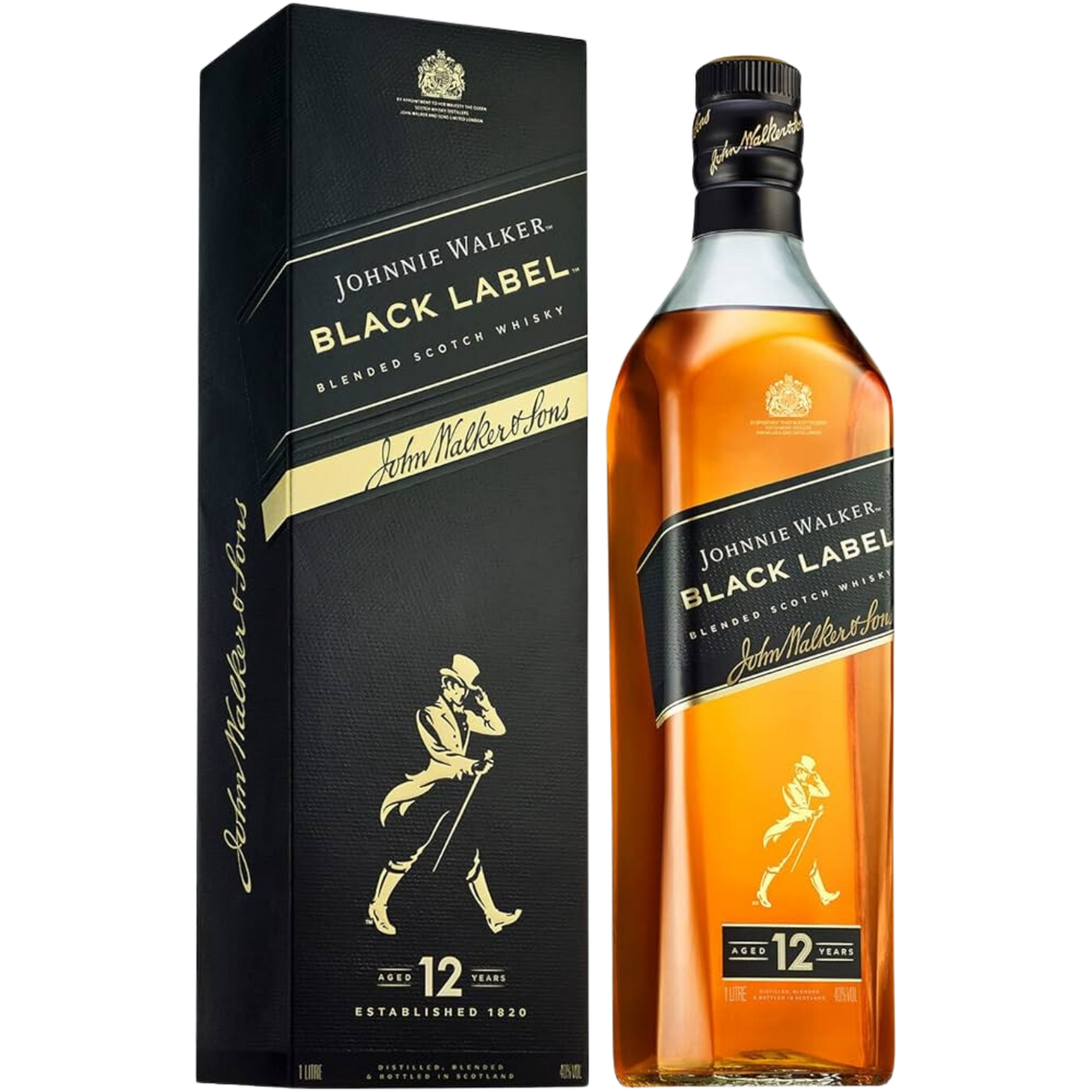 J. WALKER BLACK LABEL 1 L