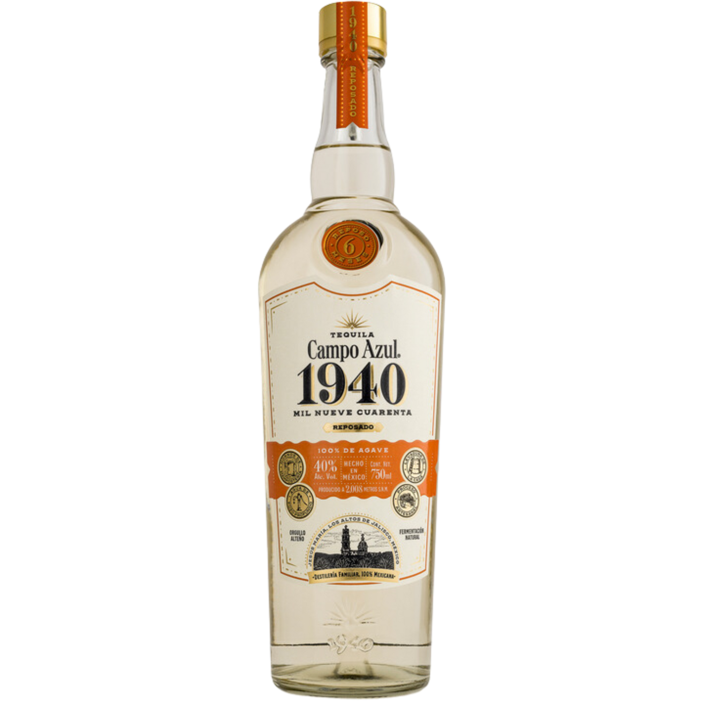 CAMPO AZUL 1940 REPOSADO 750 ML