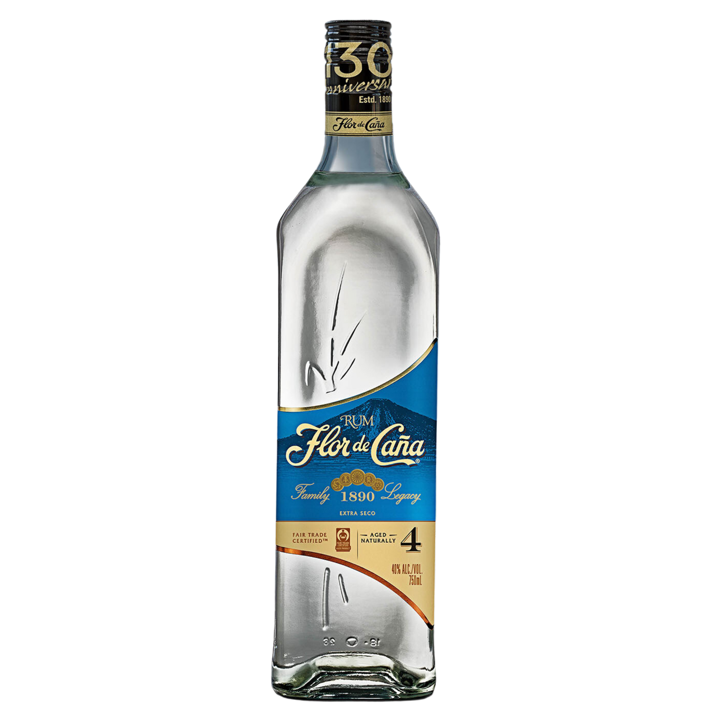 FLOR DE CAÑA BLANCO EXTRA DRY 4Y 750 ML