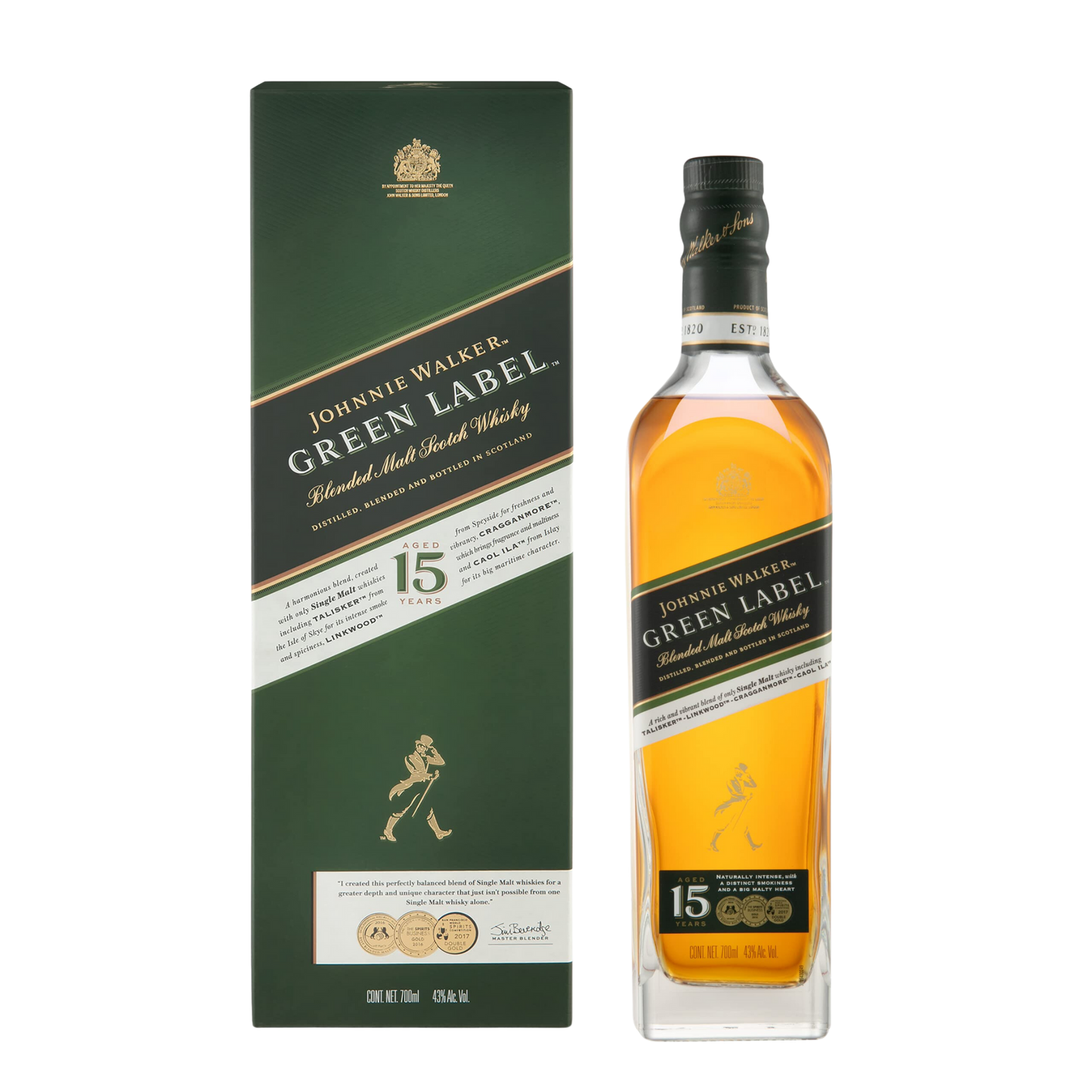 J. WALKER GREEN LABEL 700 ML