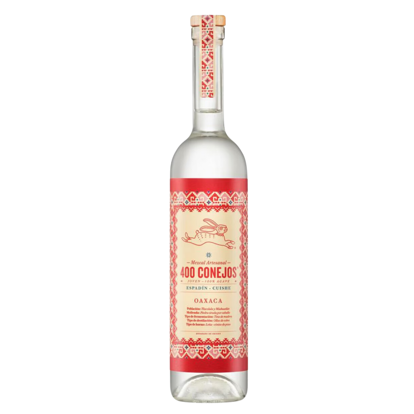 MEZCAL 400 CONEJOS JOVEN CUISHE 750 ML