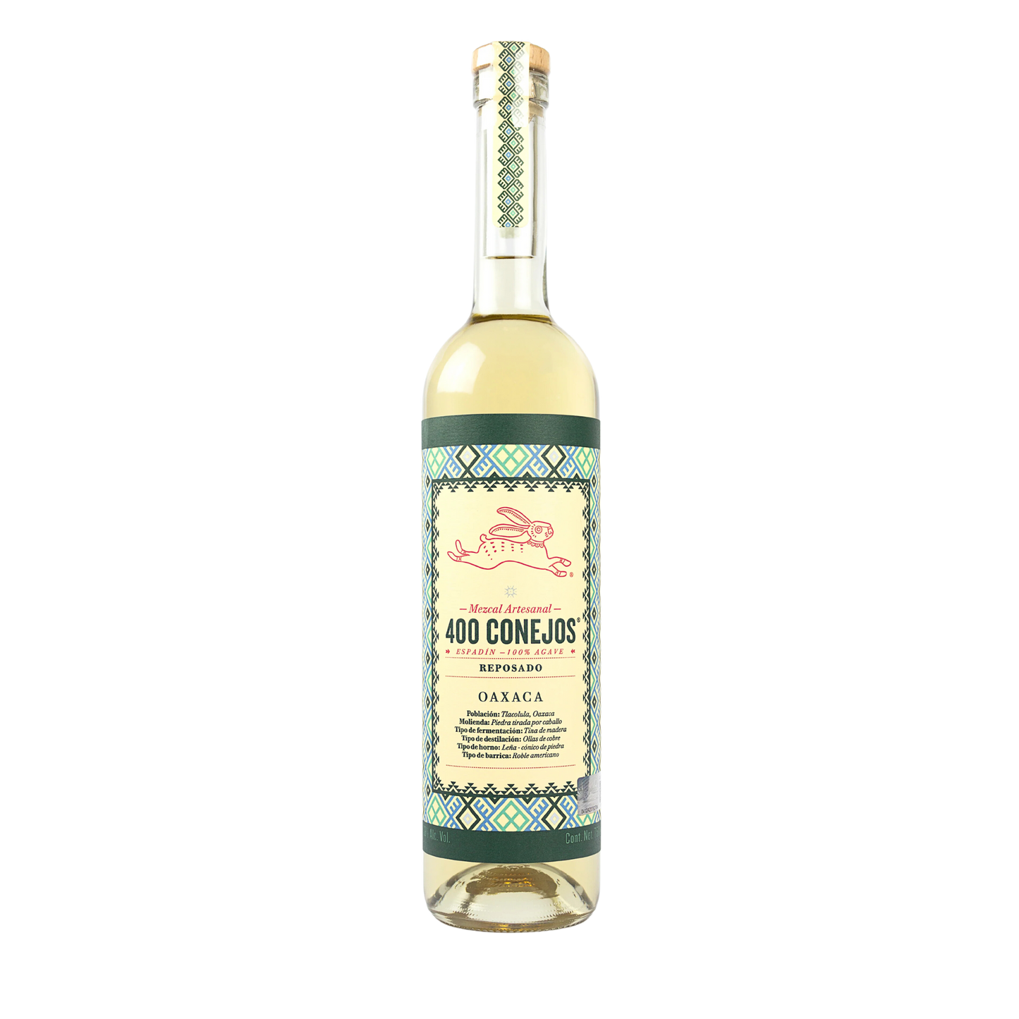 MEZCAL 400 CONEJOS REPOSADO 750 ML