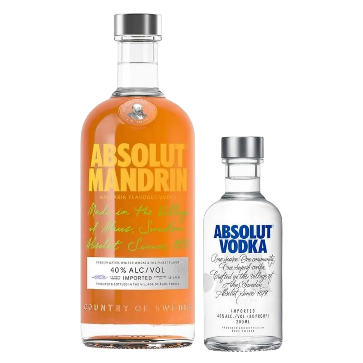 ABSOLUT MANDARIN 750 ML + ABSOLUT 200ML