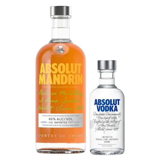 ABSOLUT MANDARIN 750 ML + ABSOLUT 200ML