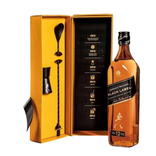 J. WALKER BLACK LABEL 750 ML + KIT COCKTAIL