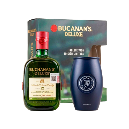 BUCHANANS 12 750 ML + VASO NFL