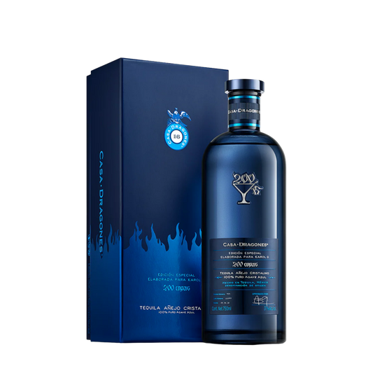 CASA DRAGONES AÑEJO CRISTALINO 750 ML