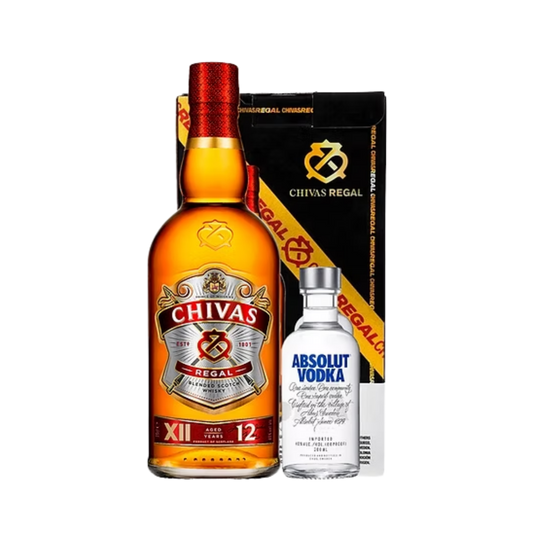 CHIVAS 12 750 ML + ABSOLUT 200 ML
