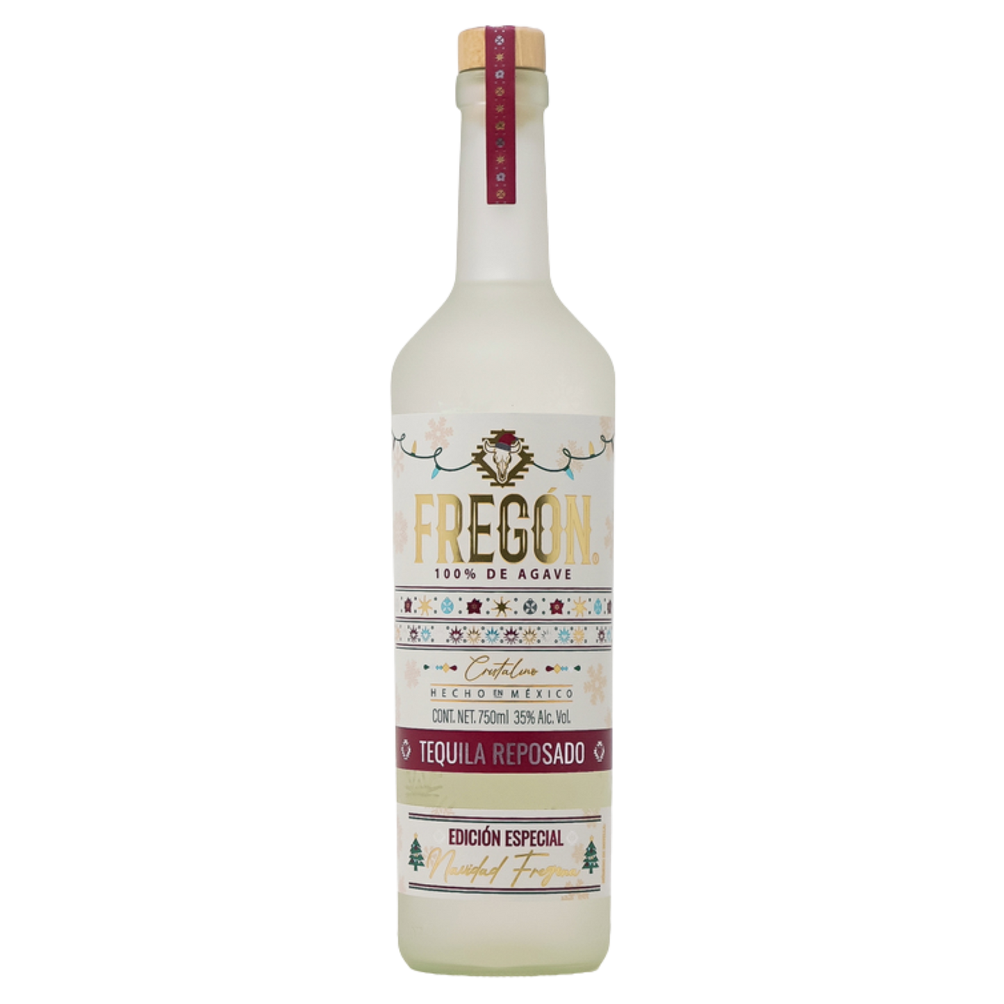 FREGON REPOSADO CRISTALINO 750 ML NAVIDEÑA