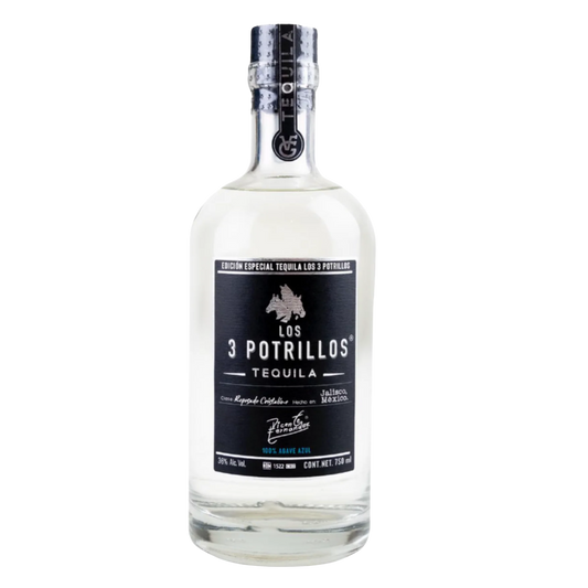 LOS 3 POTRILLOS REPOSADO CRISTALINO 750 ML