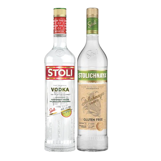 STOLICHNAYA 750 ML + STOLICH GLUTEN FREE 750 ML