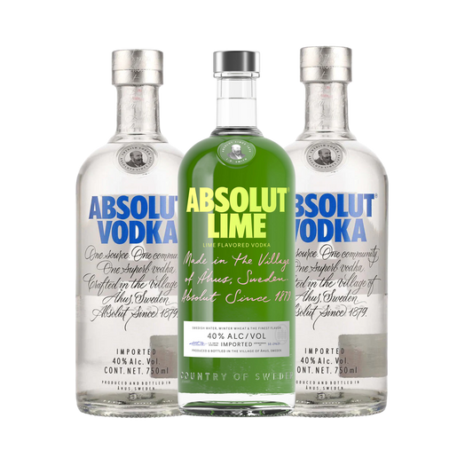 DUO ABSOLUT AZUL 750 ML + LIME