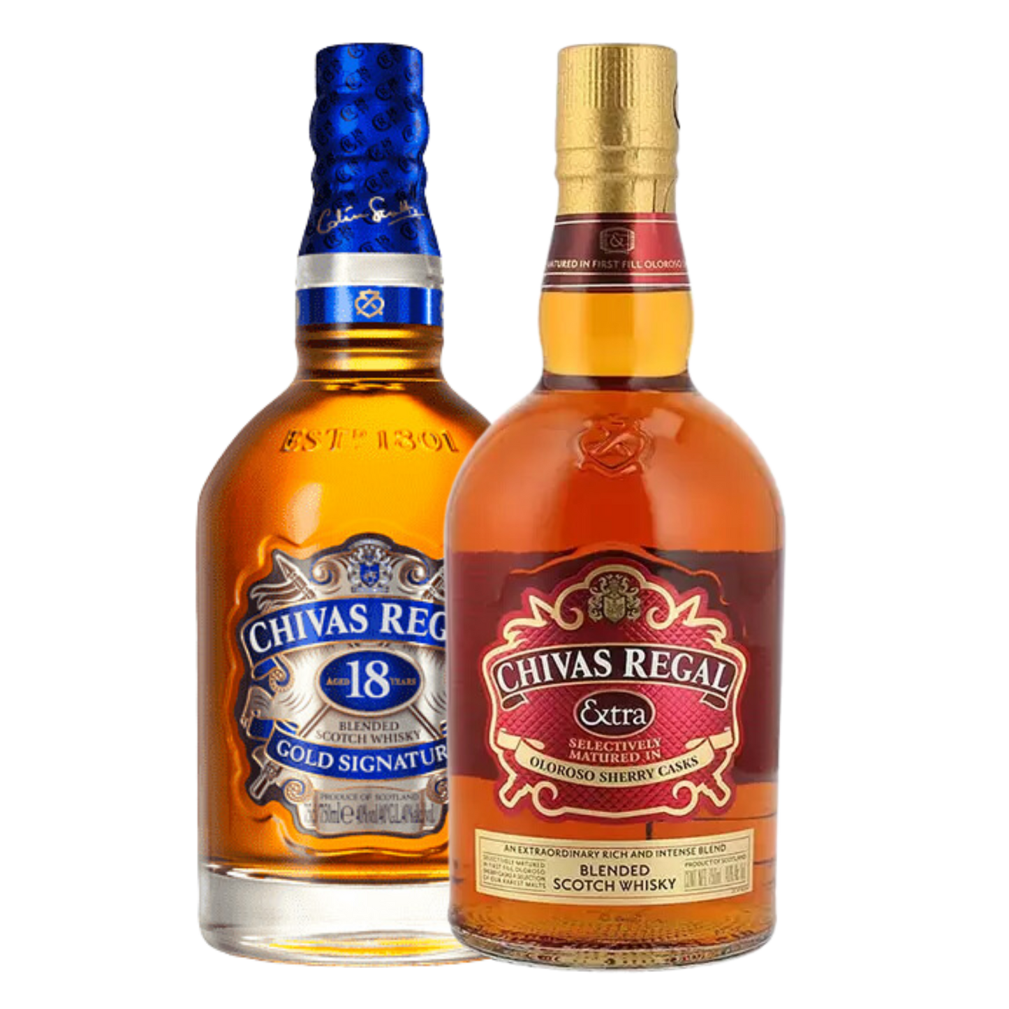 CHIVAS REGAL 18 750 ML + CHIVAS EXTRA 750 ML